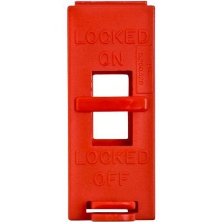 BRADY Brady Wall Switch Lockouts, Red, Each 65392